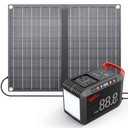 POWSTREAM 88.8Wh Solar Generator Power Station