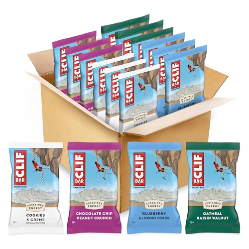 12 Pack CLIF Bar Energy Snack Bars Variety