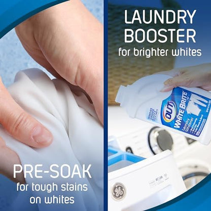OUT White Brite Laundry Whitener Powder, Stain Remover Detergent Booster for Clothes, 4.75lb 2.1kg