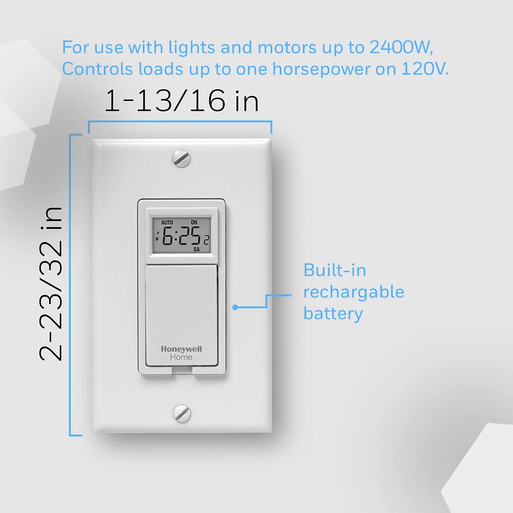 Honeywell Home 7-Day Programmable Light Switch Timer