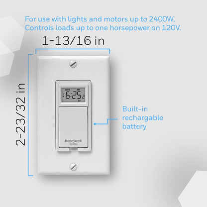 Honeywell Home 7-Day Programmable Light Switch Timer
