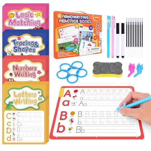 Grooved Reusable Handwriting Practice Books for Kids