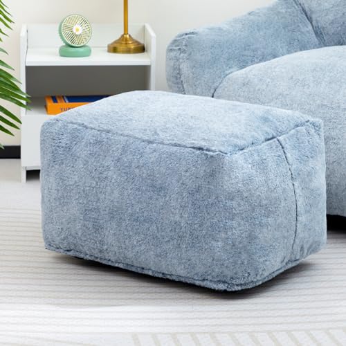 15" Memory Foam Bean Bag Ottoman Pouf Footstool
