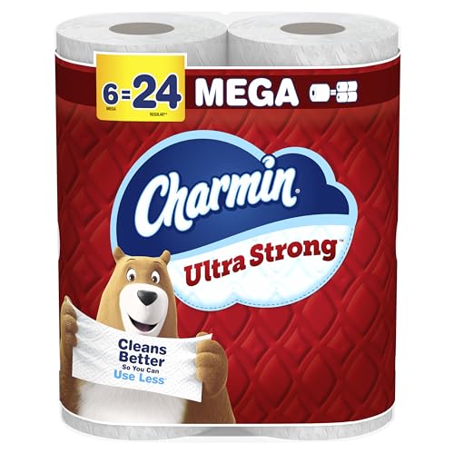 6 Mega Rolls Charmin Ultra Strong Toilet Paper