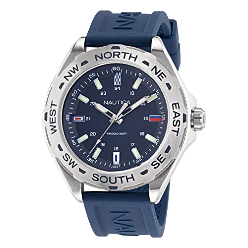 Nautica Recycled Steel Bracelet & Silicone Strap Watch