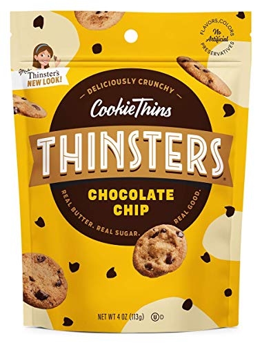 4oz Mrs. Thinsters Cookie Thins Chocolate Chip, Non-GMO