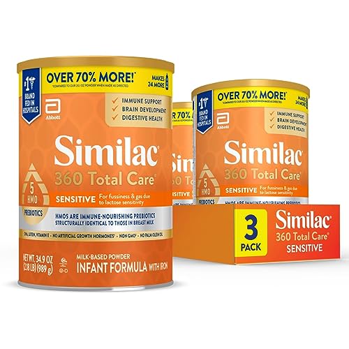 3 Pack Similac 360 Total Care Sensitive Infant Formula