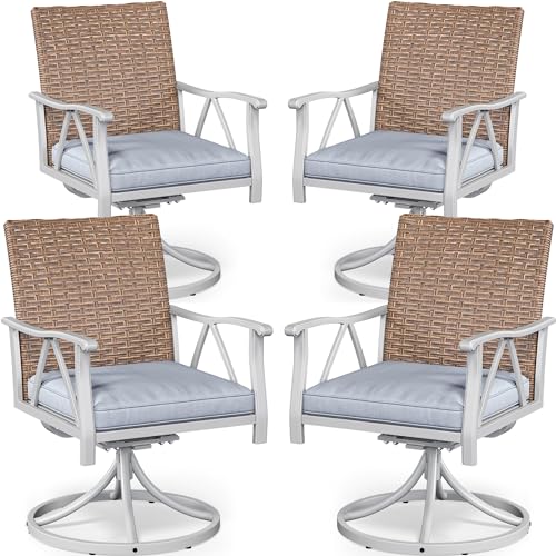 4 Pack Patio Rocking Chairs Outdoor Furniture Set