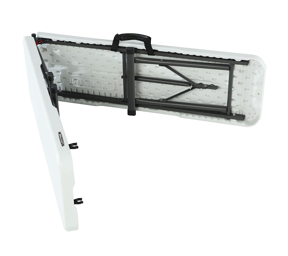 Lifetime Portable Folding Bench - White Outdoor Seating