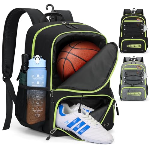 Basketball Backpack with Ball Holder and Shoe Compartment