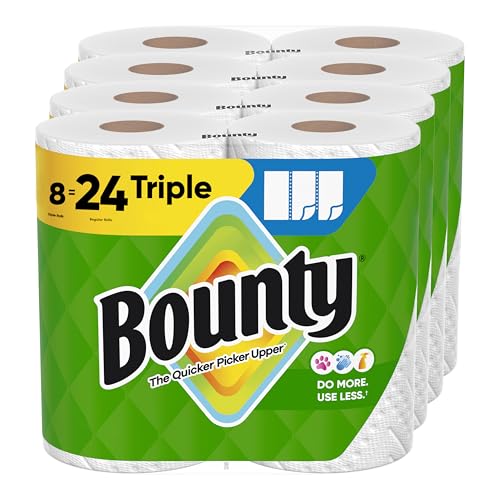 8 Triple Roll Bounty Select-A-Size Paper Towels