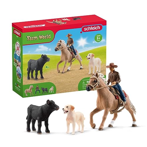 6 Piece Schleich Rodeo Farm Animal Playset