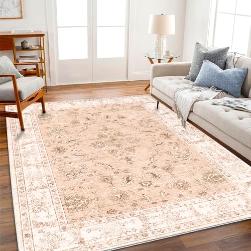 4x6 Vintage Washable Thin Area Rug
