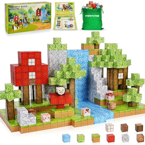 100 Piece Magnetic Building Blocks Set for Kids