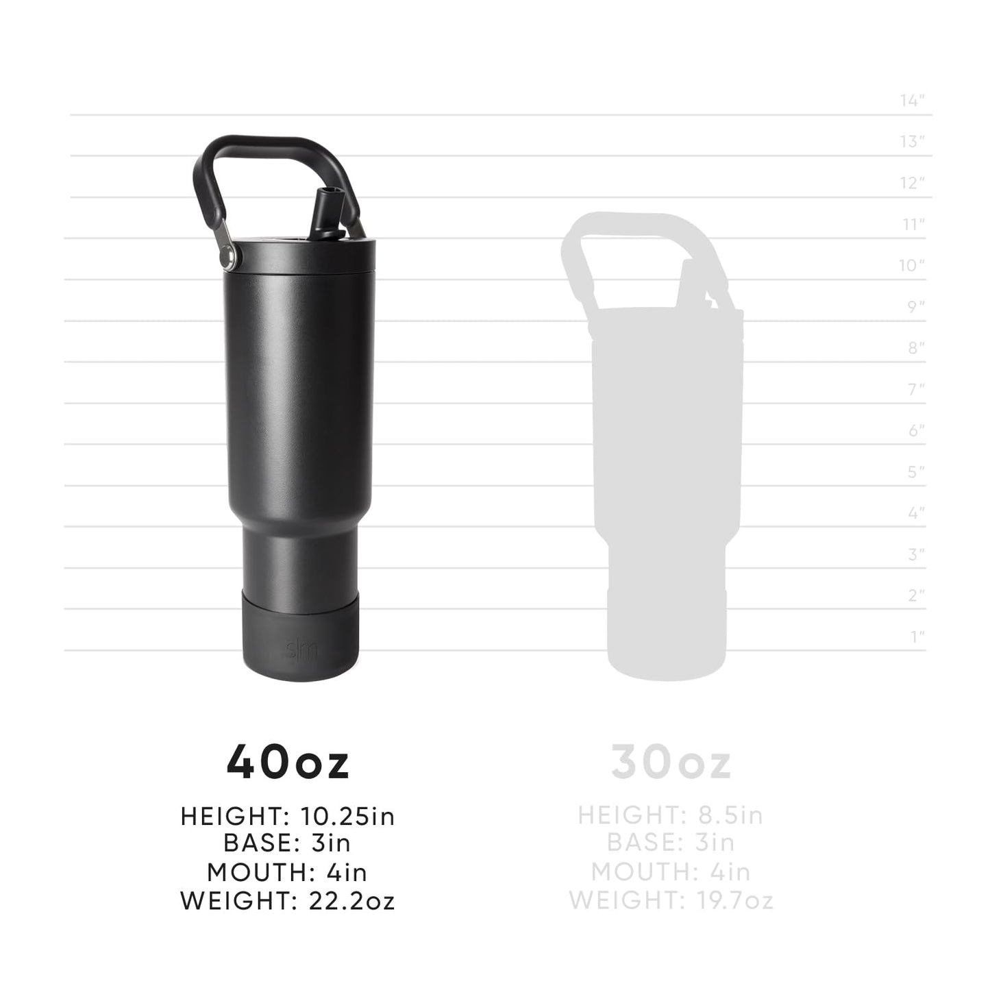 Simple Modern 40oz Insulated Tumbler with Straw