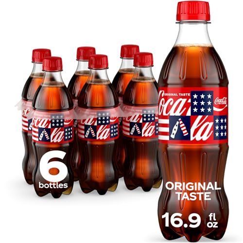 18 Pack Coca-Cola Soda Bottles 16.9 fl oz