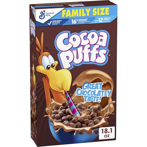 Cocoa Puffs Chocolate Breakfast Cereal Whole Grain 18.1 oz