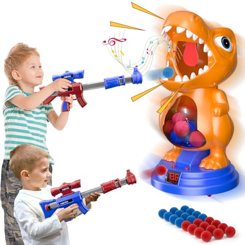 24 Pack Dinosaur Shooting Game with Air Guns