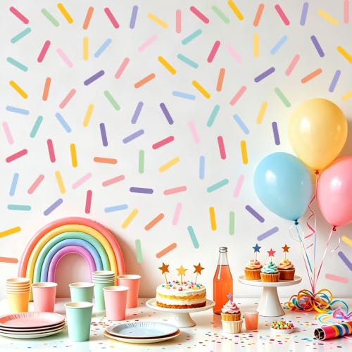 300 Count Confetti Sprinkle Wall Decal Stickers