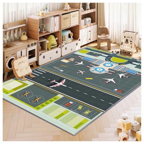Airport Traffic System Kids Play Rug