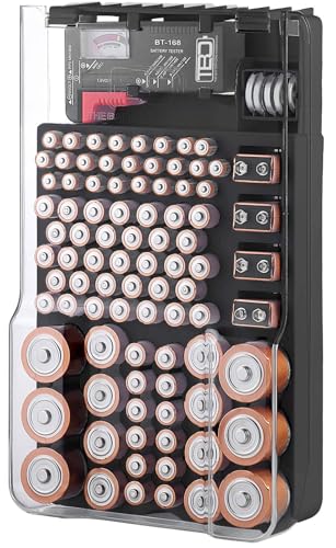 93 Battery Organizer with Removable Tester