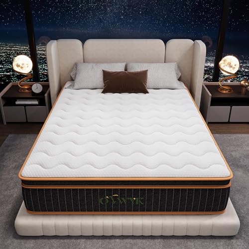 10 Inch Twin Hybrid Mattress, Memory Foam, Pocket Springs