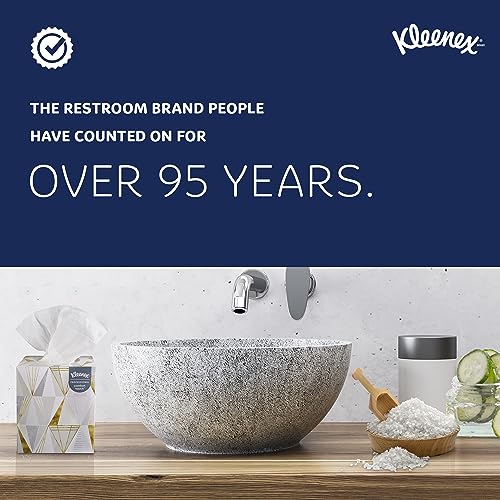 Kleenex® Professional Facial Tissues, Bulk (03076), 2-Ply, White, Flat Facial Tissue Boxes for Business, Convenience Case (125 Tissues/Box, 12 Boxes/Case, 1,500 Tissues/Case)