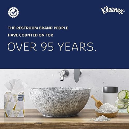 Kleenex® Professional Facial Tissues, Bulk (03076), 2-Ply, White, Flat Facial Tissue Boxes for Business, Convenience Case (125 Tissues/Box, 12 Boxes/Case, 1,500 Tissues/Case)