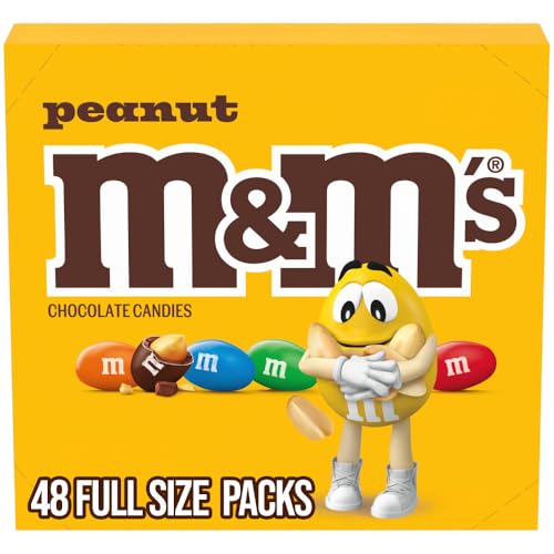 48 Pack M&M's Peanut Chocolate Candy Bars