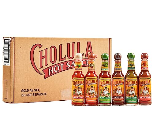 6 Pack Cholula Hot Sauce Variety Gift Set 5oz