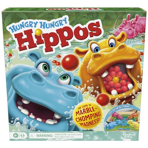Hasbro Gaming Hungry Hungry Hippos Kids Board Game