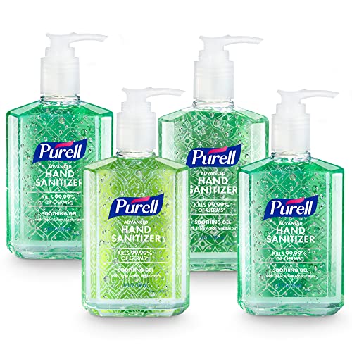 4 Pack Purell Hand Sanitizer Gel 8 oz Pump