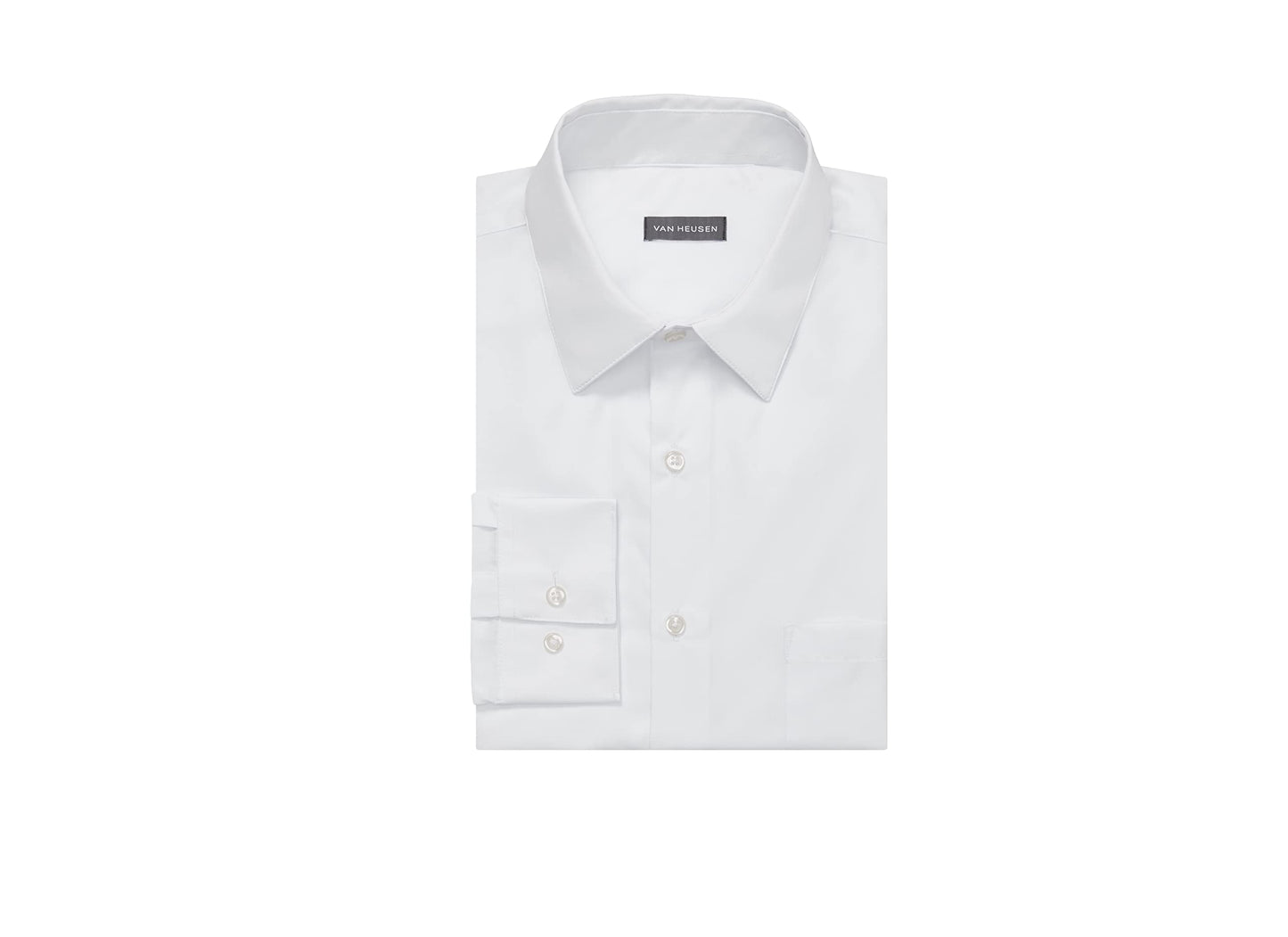 Van Heusen Men's White Dress Shirt, Regular Fit