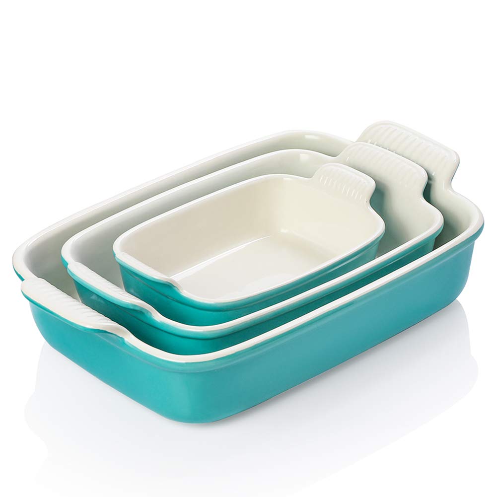 Sweejar Ceramic Baking Dish Set, 13 x 9.8 Inch