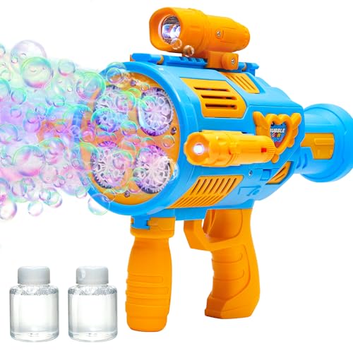 Bubble Machine Gun for Kids with Lights