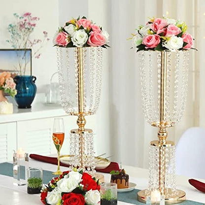 Gold Floor Vase Set for Wedding Centerpieces