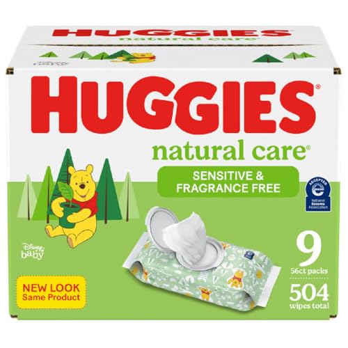 504 Count Huggies Natural Care Sensitive Baby Wipes