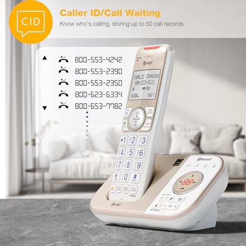 AT&T Bluetooth Cordless Phone with Answering Machine