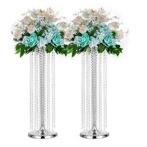 2 Pack Tall Wedding Centerpiece Flower Stands Chandelier