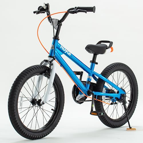 RoyalBaby Freestyle 7 Kids Bike 18 Inch Blue