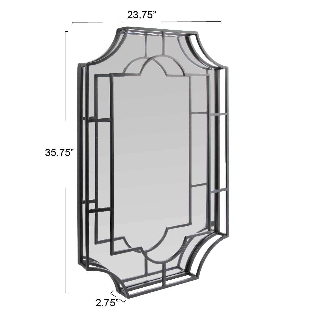Vintage Metal Framed Wall Mirror by Creative Co-Op
