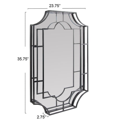 Vintage Metal Framed Wall Mirror by Creative Co-Op