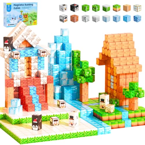 136 PCS Magnetic Building Blocks STEM Montessori Toy Set