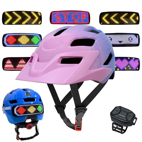 Kids Bike Helmet with LED Turn Signals
