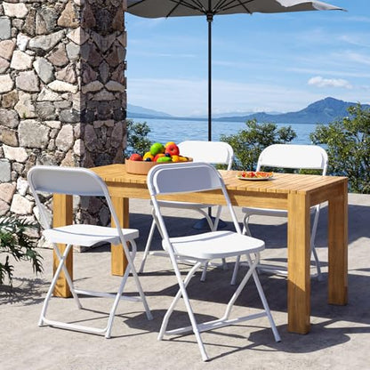DUMOS Folding Chairs Set of 4 - Indoor/Outdoor