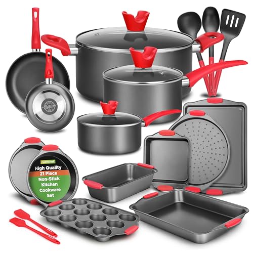 21-Piece Nonstick Cookware and Bakeware Set