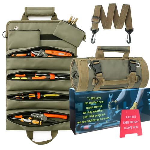Roll Up Tool Bag Organizer 6 Pocket Heavy Duty