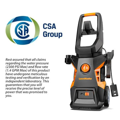 LawnMaster Electric Pressure Washer 1.4 GPM