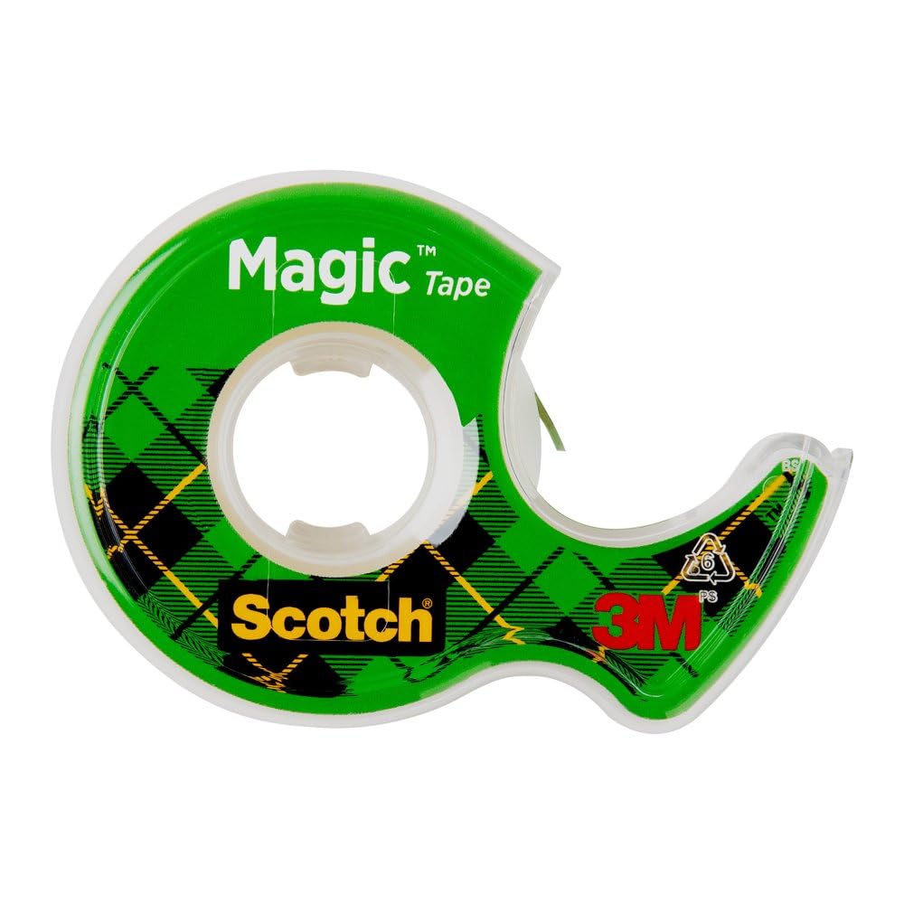 Scotch Magic Tape, Invisible, Home Office Supplies and Back to School Supplies for College and Classrooms, 6 Rolls with 6 Dispensers