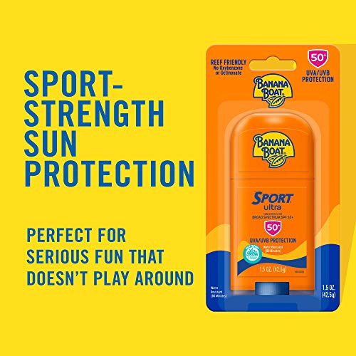 Banana Boat Sport Ultra, Reef Friendly, Broad Spectrum Sunscreen Stick, SPF 50, 1.5oz.